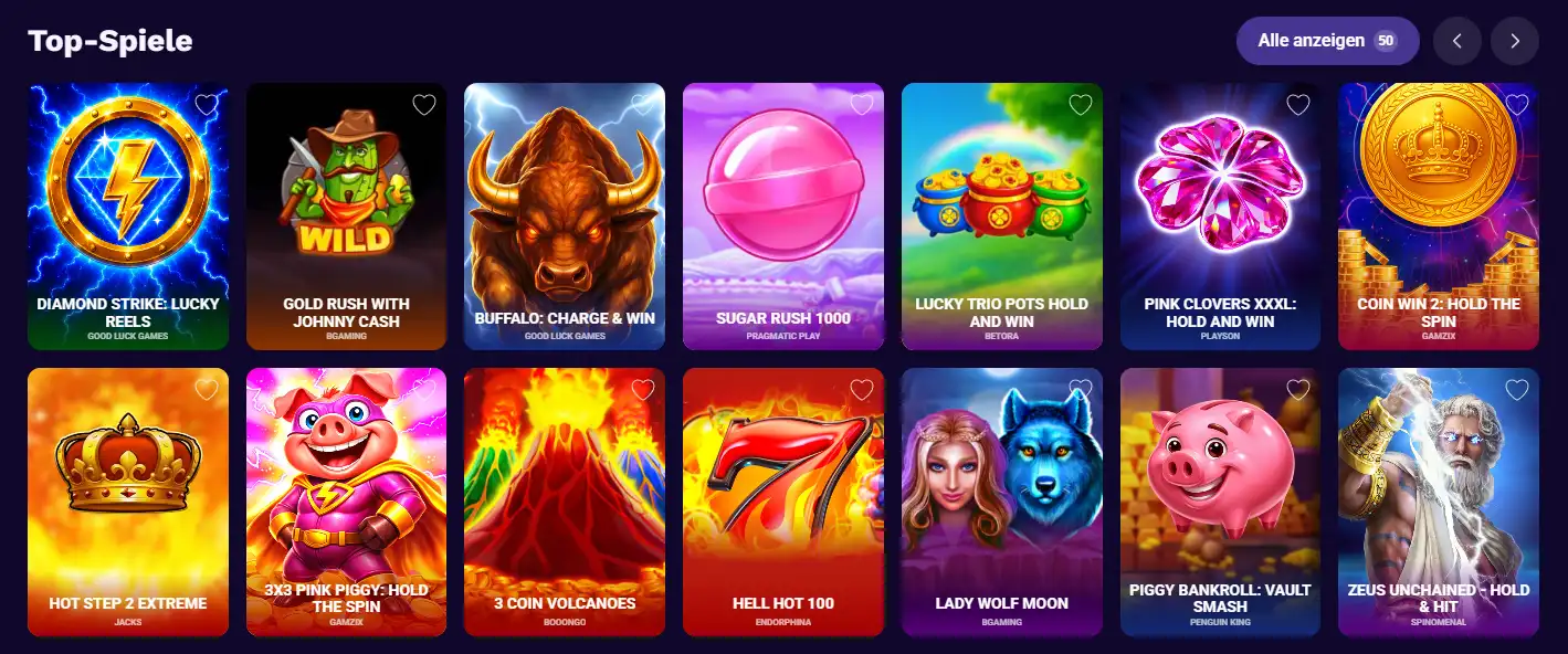 LiraSpin Casino Top-Spiele mit beliebten Online-Slots