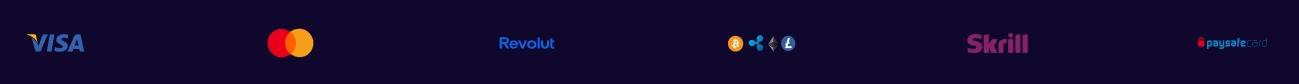 LiraSpin Casino Zahlungsmethoden mit Visa Mastercard Revolut Skrill und Paysafecard